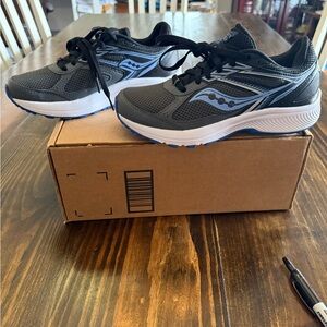 Saucony Charcoal and Sky Athletic Sneakers